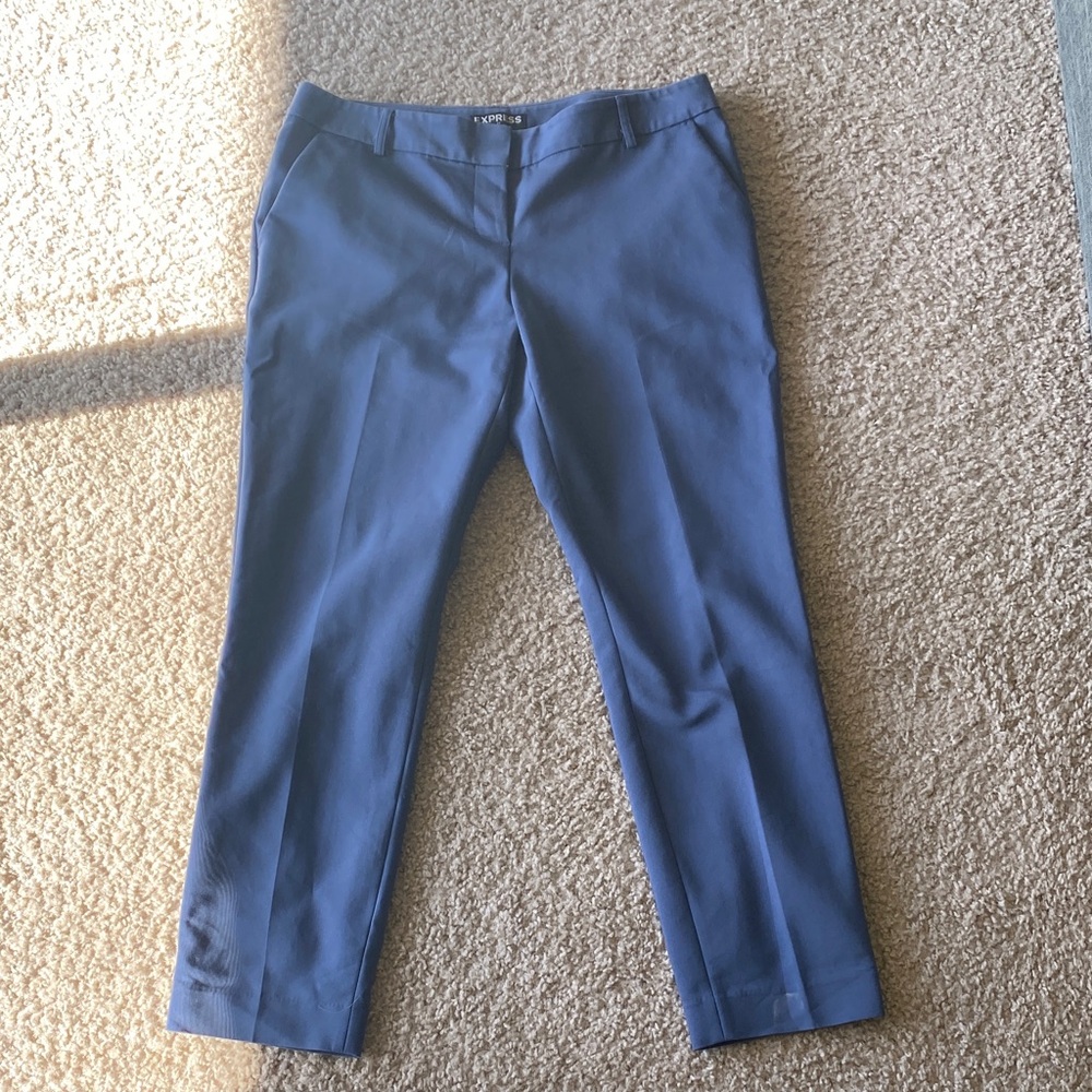 Express Women's Blue Straight Leg Pants